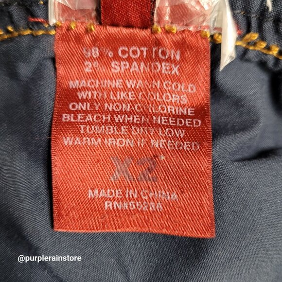 Vtg Express Jeans Size 12 Boot Low Rise Medium Light Wash Denim Western Y2K - Picture 5 of 13